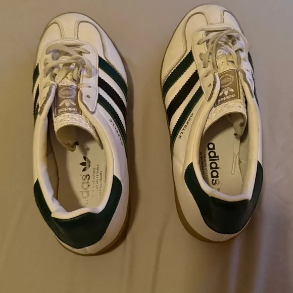 Adidas Originals Gazelle Indoor Sneakers – White & Green – Women’s 9 - Picture 6 of 7